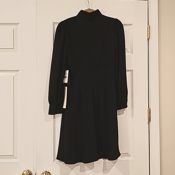 Adrianna Papell Little Black Dress, Long Sleeves, NWT, Size 4 - Picture 2 of 5